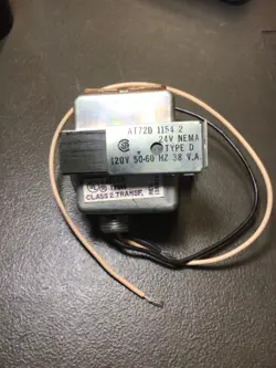 HONEYWELL CONTROL CIRCUIT TRANSFORMER  -  AT72D 1154 2  - 24V - TYPE D - 120V