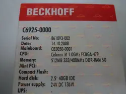 1PCS HONEYWELL BECKHOFF C6925-0000 PLC MODULE USED