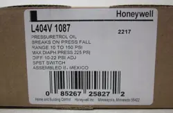 EXPRESS SHIP NEW HONEYWELL L404V1087 PRESSURETROL CONTROLLER L404V 1087