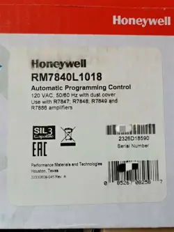 HONEYWELL RM7840L1018 L 1018 BURNER CONTROL