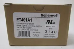 NEW ET401A1 HONEYWELL IGNITION TRANSFORMER IN BOX