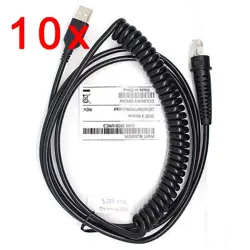 10PCS 9FT COILED USB CABLE FOR HONEYWELL 3800G 4600G 4620G 4820G 3800R SCANNER #