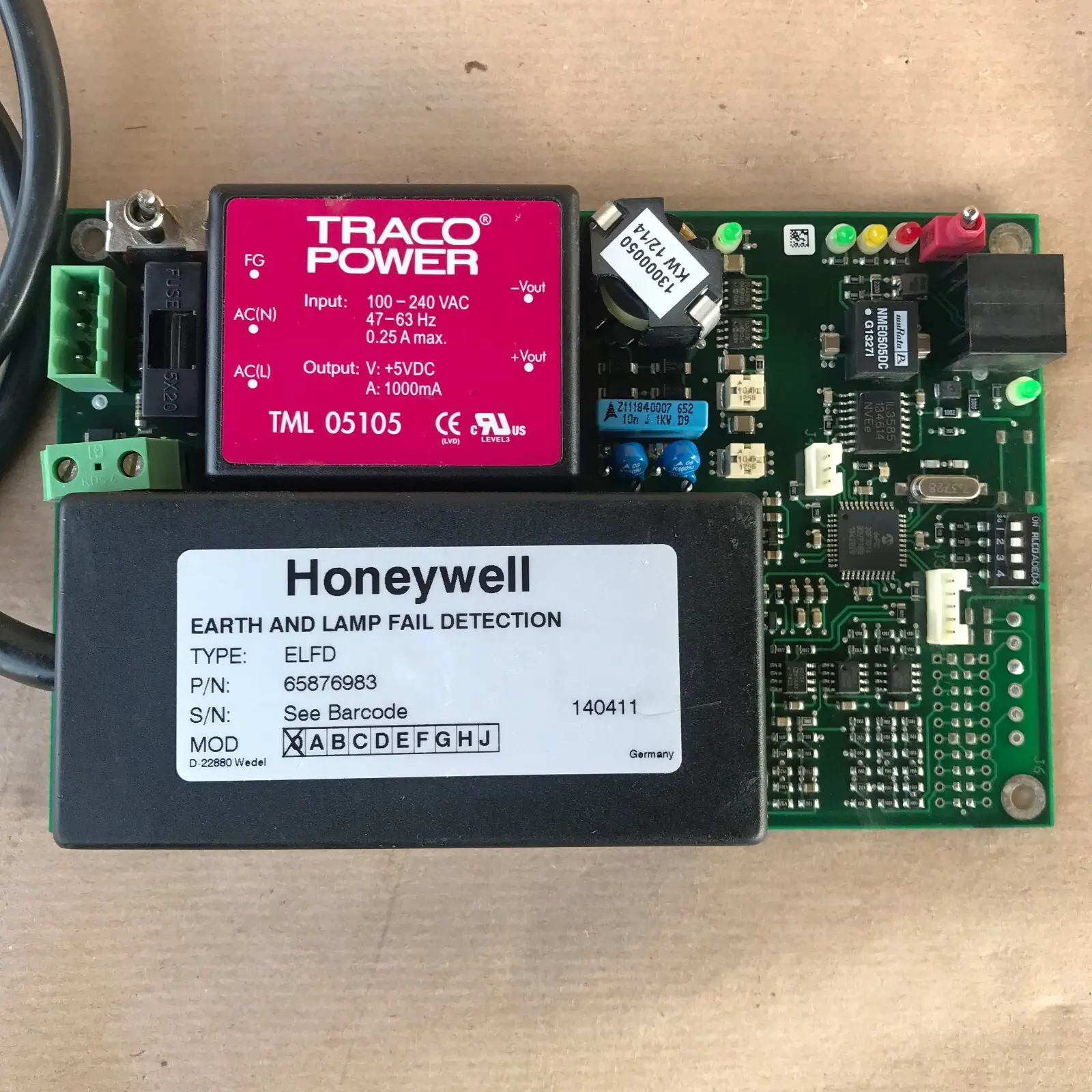 HONEYWELL CCR30-ISO-IRMS MODULE 65876983 ELFD EARTH AND LAMP FAIL ...