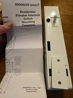 HONEYWELL RESIDENTIAL ELEVATOR INTERLOCK SWITCH RDI-H-R5