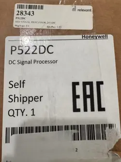 HONEYWELL P522DC DC SIGNAL PROCESSOR 24 VDC NEW