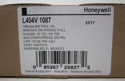 1 PCS NEW HONEYWELL L404V1087 PRESSURETROL CONTROLLER