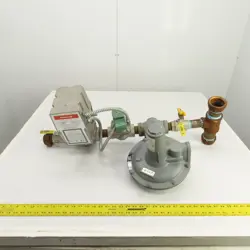 HONEYWELL V4055A 1098 120V G-LP GAS VALVE ACTUATOR W/ SENSUS 243-8-2 REGULATOR