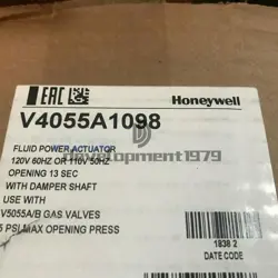 ONE HONEYWELL V4055A1098 POWER GAS VALVE ACTUATOR V4055A 1098 NEW FREE TAX