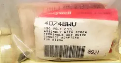 HONEYWELL 4074BWV 120V 60/75AMP COIL FOR RELAYS AND CONTACTORS [OF4]