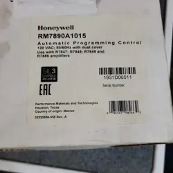 NEW HONEYWELL RM7890A1015 ON/OFF PROGRAMMABLE CONTROL BURNER CONTROL