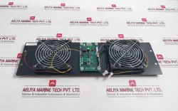 YAMATAKE-HONEYWELL 80363001-001 AXIAL FAN ASSEMBLY PANEL CD1225D24HB REV: C 24V