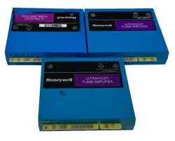 LOT OF 3 USED HONEYWELL R7849-A-1023 ULTRAVIOLET FLAME AMPLIFIER R7849A1023