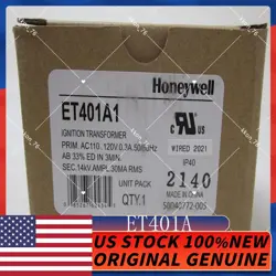 HONEYWELL ET401A IGNITION TRANSFORMER - NEW SEALED, FREE SHIPPING
