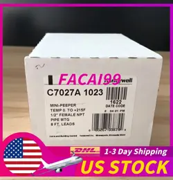 HONEYWELL C7027A1023: NEW SEALED FLAME DETECTOR SENSOR, FREE SHIPPING