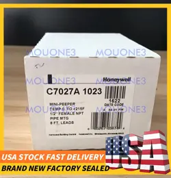 FREE SHIPPING! NEW SEALED HONEYWELL C7027A1023 FLAME DETECTOR SENSOR