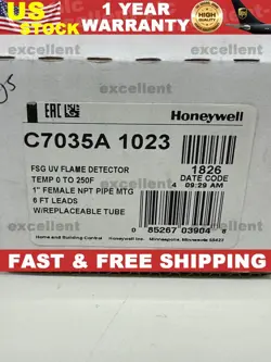 ONE HONEYWELL C7035A1023 FLAME DETECTOR SENSOR C7035A1023 FAST SHIPPING