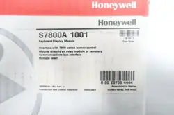 HONEYWELL S7800A 1001 BURNER CONTROL KEYBOARD DISPLAY MODULE