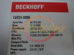 ONE USED HONEYWELL  BECKHOFF C6925-0000 PLC MODULE