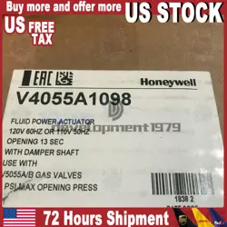 ONE NEW HONEYWELL V4055A1098 POWER GAS VALVE ACTUATOR V4055A 1098
