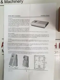 HONEYWELL HHTRC5LI HUMIDITY & TEMP TRANSMITTER WITH BOX FREE SHIPPING