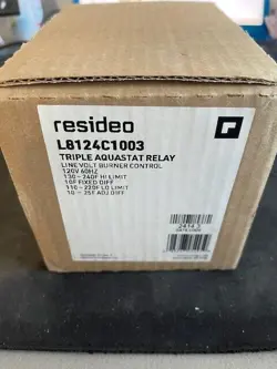 HONEYWELL L8124C1003  RESIDEO TRIPLE AQUASTAT RELAY LINE VOLT BURNER CONTROL NEW