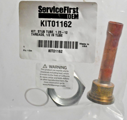 SERVICE FIRST TRANE KIT01162 STUB TUBE KIT SIZE 1.25-12, 1/2