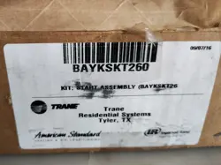 HARD START KIT REPLACEMENT BRAND: TRANE SKU: BAYKSKT260 #31
