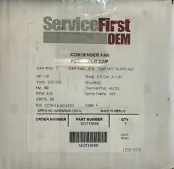 NEW OEM TRANE/AMERICAN STANDARD CONDENSER FAN MOTOR MOT18688