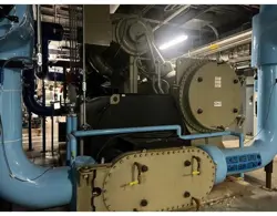 1200 TON TRANE WATER CHILLERS CVHF1300 ’17 GOOD WORKING 15K/20K HRS AUG REMOVAL