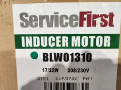 SERVICE FIRST TRANE BLW01310 BLOWER/MOTOR ASSEMBLY, DRAFT INDUCER