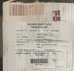 TRANE MOT18984 1/2HP 208-230V 825RPM 48 MOTOR