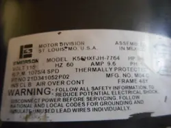 TRANE D341052P02 K55HXFJH-7764 3/4HP 115V FURNACE BLOWER MOTOR