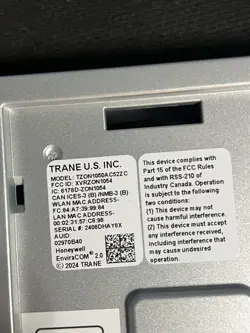 TRANE 1050 THERMOSTAT