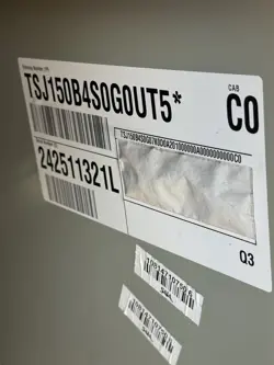 12.5 TON TRANE STRAIGHT COOL 460V M# TSJ150B440G0UT5  DAMAGE  NO LEAKS FOUND