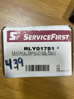 NEW RLY01781 LOCKOUT RELAY. X13310277010. TRANE, AMERICAN STANDARD, COMMAND AIRE