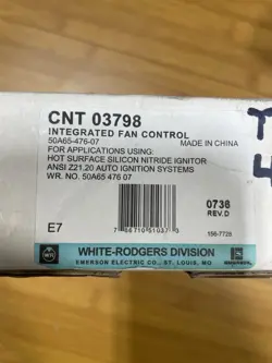 WHITE-RODGERS CNT03798 50A65-5165