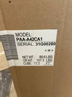 PAA-A42CA1 - MITSUBISHI ELECTRIC TRANE HVAC