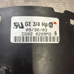GE DG02 3/4HP 115V CCW WIRED FOR TRANE D341314P59