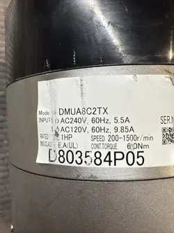TRANE  FURNACE BLOWER MOTOR PART#  D803584P05 PANASONIC MODEL # DMUA8C2TX
