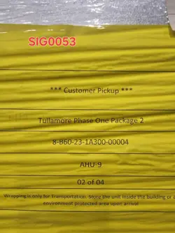 VENTUS TRANE MODULAR AHU | AIR HANDLING UNIT | 8-B60-23-1A300-00004 NEW UNUSED