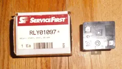 SERVICE FIRST RLY01097, START RELAY SPST 35AMP , TRANE/AMERICAN STANDARD, USED