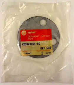 VINTAGE TRANE GASKET, GKT533, NEW OLD STOCK