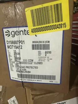 FITS TRANE SSME39HLHE294, MOT19412, D156687P01, MOTOR, 200/230V, 1/3HP, 1 PHASE