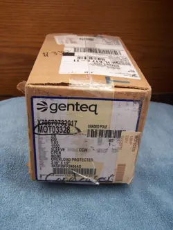 NEW TRANE X70670732017 CONDENSER FAN MOTOR 1/8HP 1550RPM MOT03328 21A135217P01