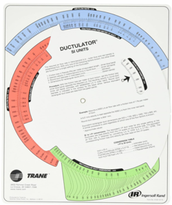 TD1 TRANE DUCTULATOR DUCT SIZING CALCULATOR