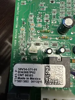 TRANE AMERICAN STANDARD CNT06585 FURNACE CONTROL D343687P02 50V54-571-01