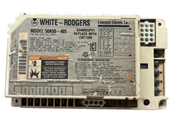 CRACKED CASES - 50A50-405 CONTROL BOARD D340035P01 WORN LABELS - TESTED WORKING