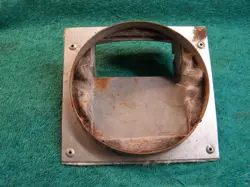 TRANE SQUARE TO ROUND METAL FURNACE VENT CONNECTOR CHIMNEY ADAPTER