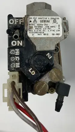 WHITE RODGERS GEMINI 36G54-202 2-STAGE GAS VALVE OEM TRANE C342087P01 SHIPPED!