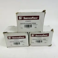 3 PACK - SERVICE FIRST TRANE CTR02575 CONTACTOR 3 POLE 30 AMPS 24VAC